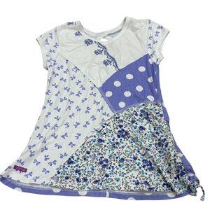 Naartjie Kids Patchwork Shirt XL 7 Years Floral & Polka Dot Cotton Blend